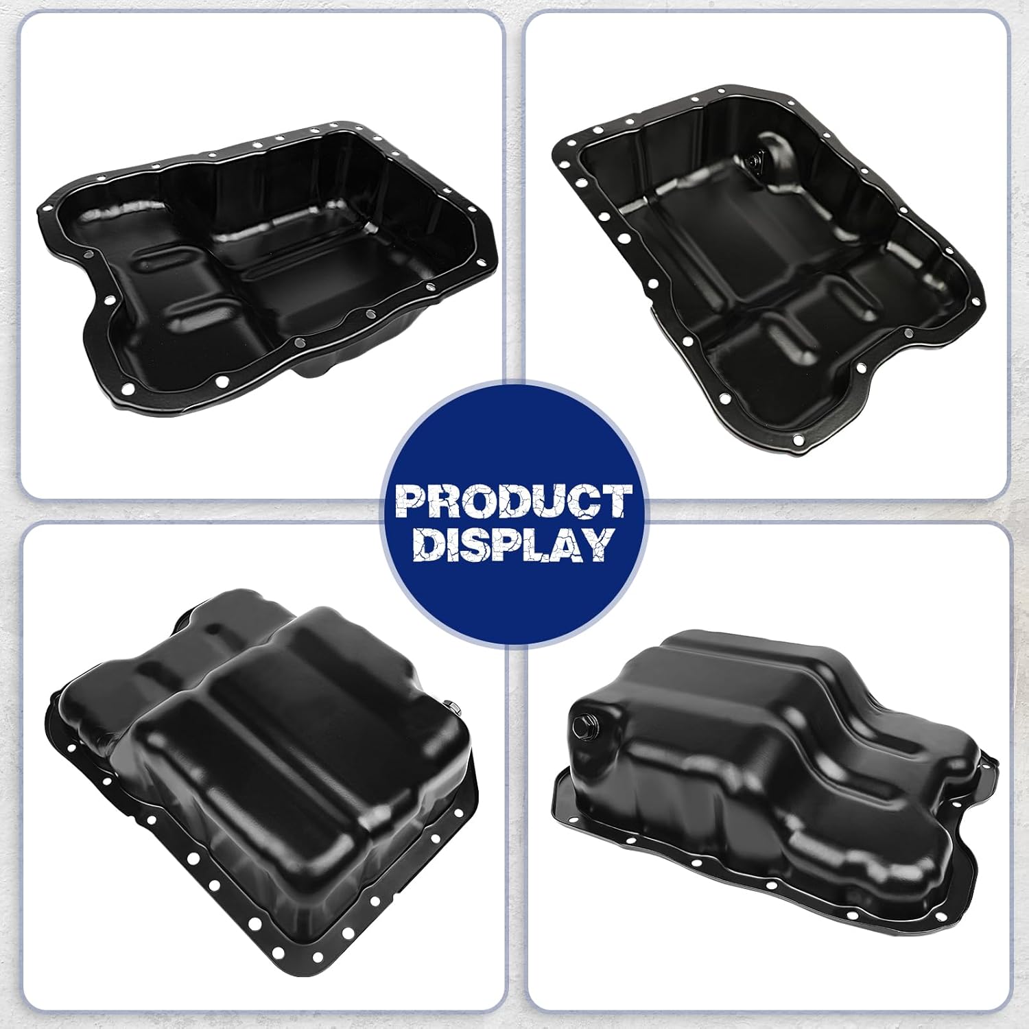 Transmission Oil Pan with Drain Plug, Fit for Mitsubishi Lancer 2008-2012 2.0L, Fit for Mitsubishi Outlander 2006-2012 2.0L, Fit for Mitsubishi ASX 2010-2015 2.0L, OE MN187235