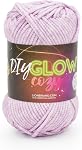 Lion Brand Yarn, DIY Glow Cozy, Glow in the Dark Yarn pour crocheter, tricoter & Artisanat, Neon Green, paquet de 1