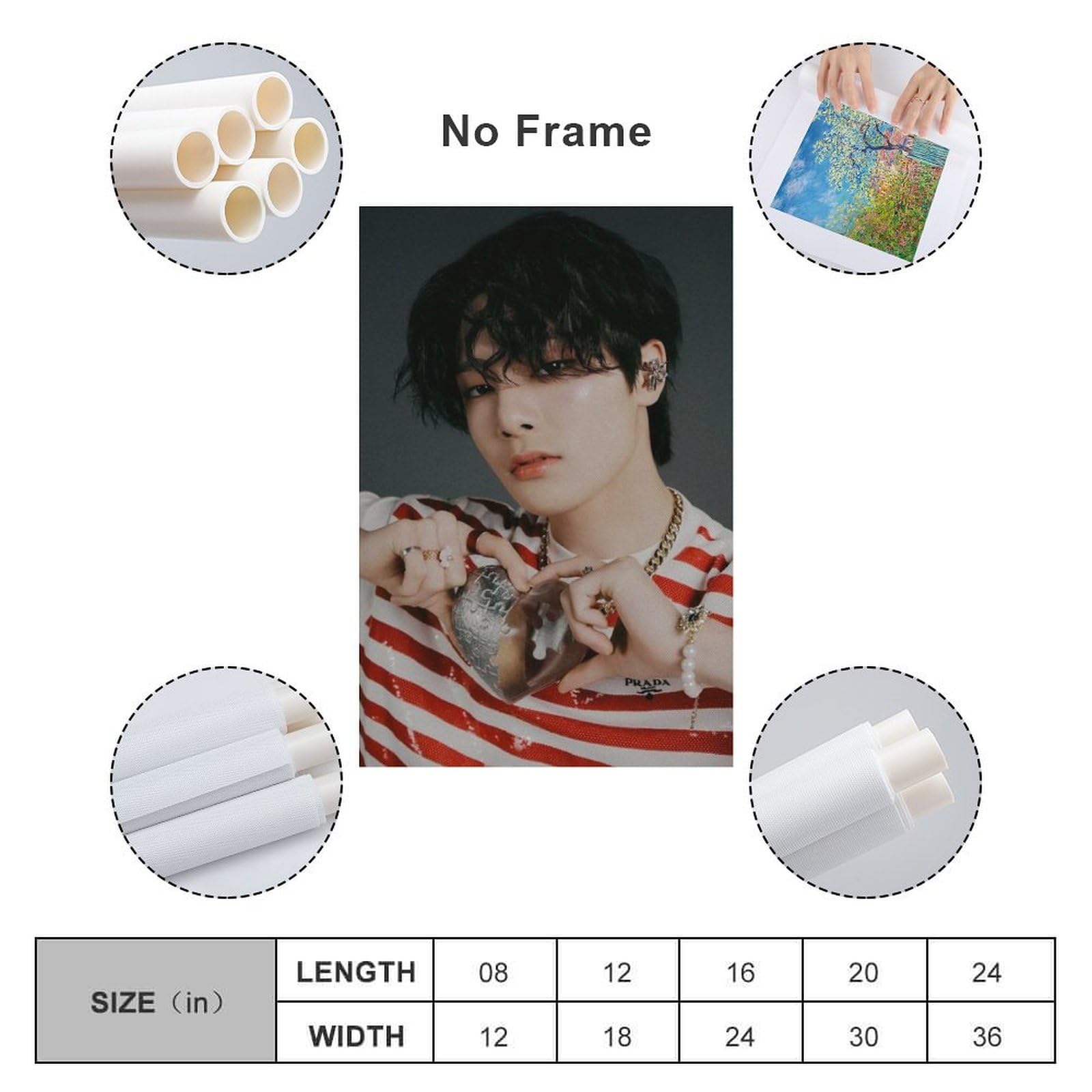 I.N SKZ Stray Super Idol Groups Poster (16) Home Decor Poster Wall