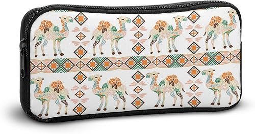 Miniatura 7 de Estuche para bolígrafos con estampado floral de camello, bolsa de papelería, organizador de cosméticos de maquillaje para hombres y mujeres