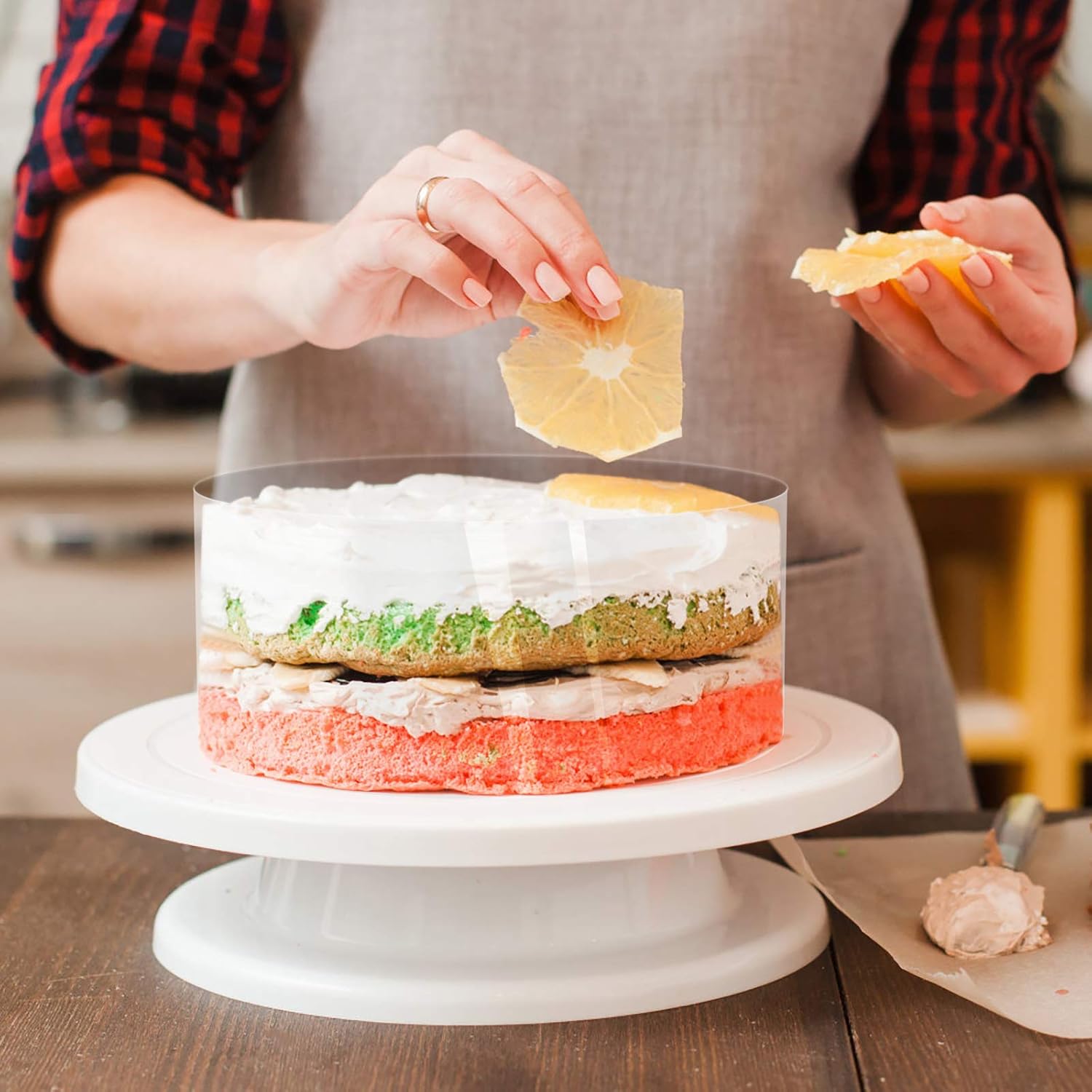 Transparent Ruban De Gateau Rouleaux A Gateaux Decoration Pour Entourer Les Gateaux Mousse Cercle Patisserie Chocolat 10cm 10m Qh Shop Collier A Gateau Accessoires De Decoration Cuisine Et Maison Loclic Com