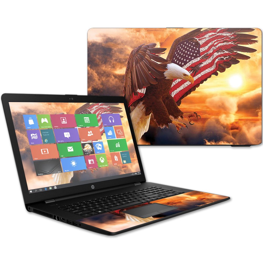 Mightyskins Skin Compatible with Hp 17t Laptop 17.3" (2017) - Bald Eagle | Protective, Durable, and Unique Vinyl Decal Wrap Cover | Easy to Apply,