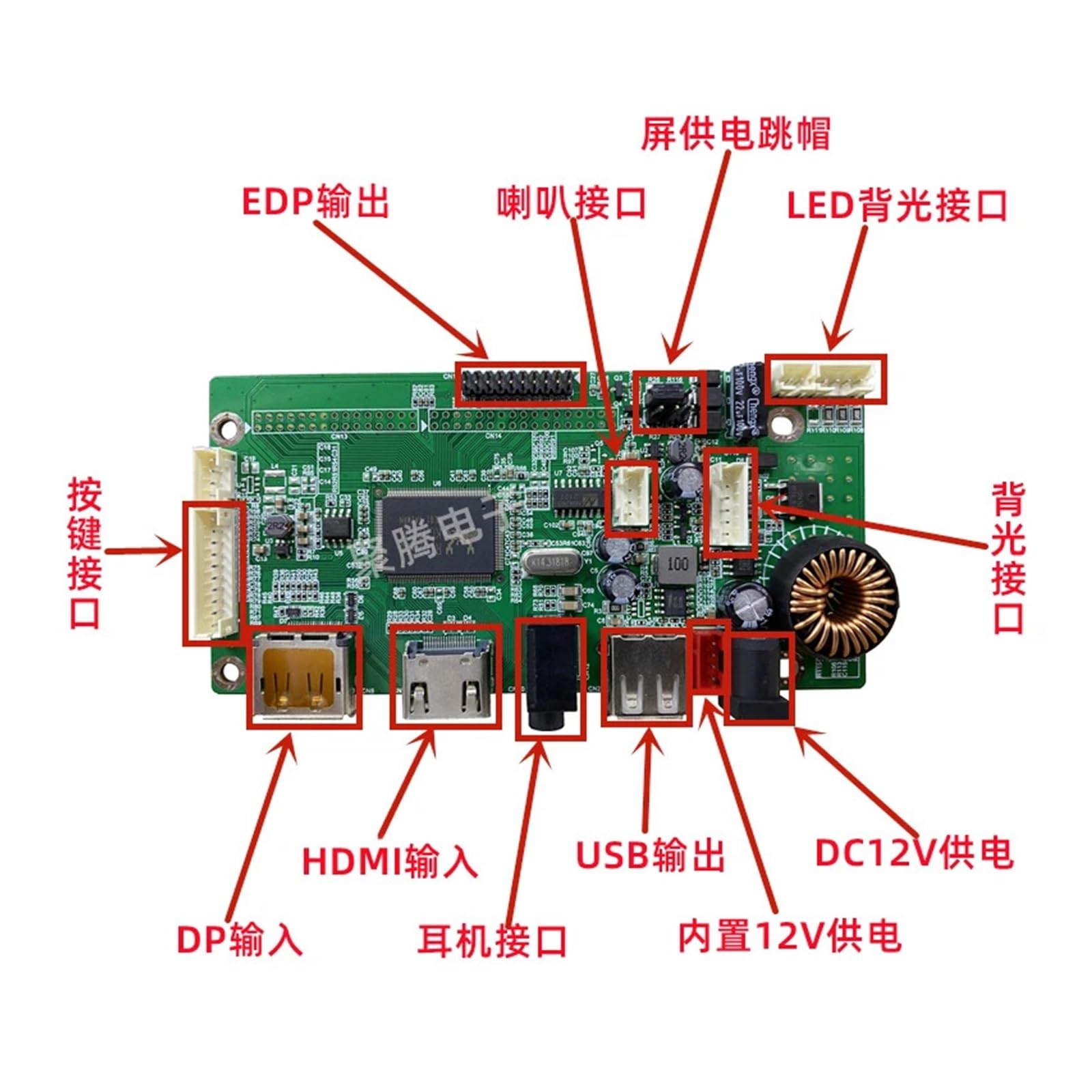 DP_HDMI Alla Scheda Unità EDP LM270WQ1-SDC2 / LM270WQ1-SDA2 /-SDE3 Kit Driver EDP | Kit scheda di controllo for kit driver EDP schermo LED LCD 2560X1440(LM270WQ1-SDC1)