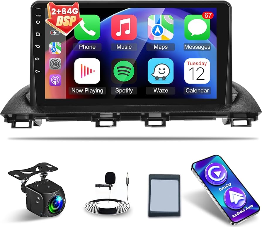 araページ Amazon.com: NHOPEEW [2+64G] for Mazda 3 2004-2009 Android Car