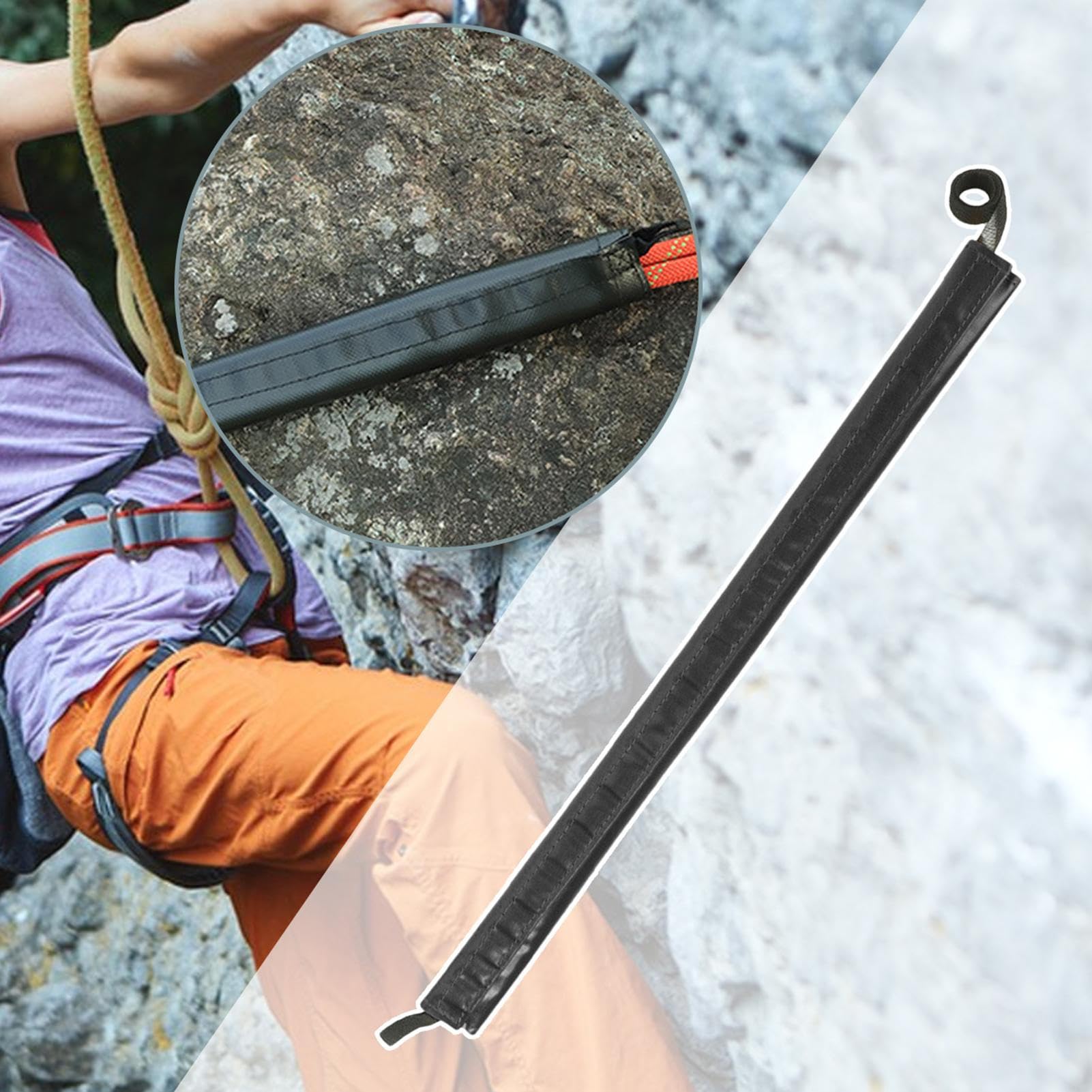Protector de cuerda de escalada PVC Anti Wear Arborist Rope Protector Cubierta de protección segura para rescate