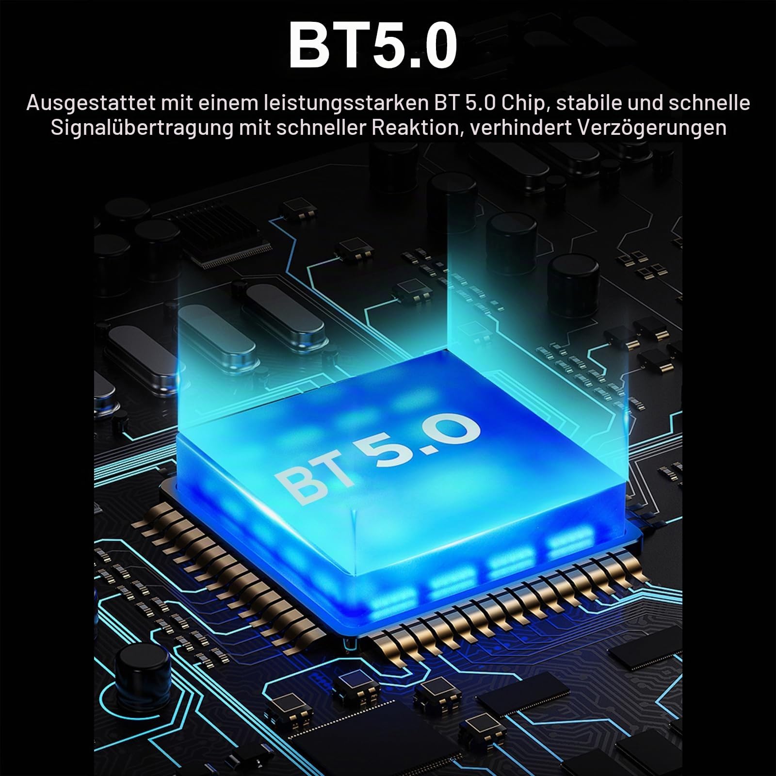 Docooler Knochenleitungslautsprecher Mini Wireless BT 5.0 Lautsprecher Echte kabellose Lautsprecher EQ-Modus einstellbar mit Buntem Umgebungslicht IP54 wasserdicht