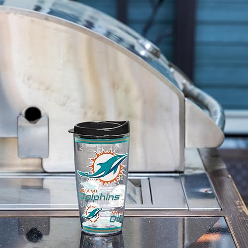 Miniatura 280 de Rico Industries NFL - Vaso de fútbol americano de doble pared, 16 onzas, tapa W