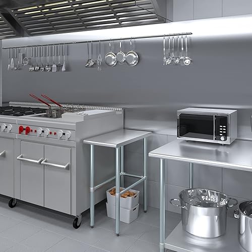 Vista 185 de Mesa de trabajo de acero inoxidable AmGood