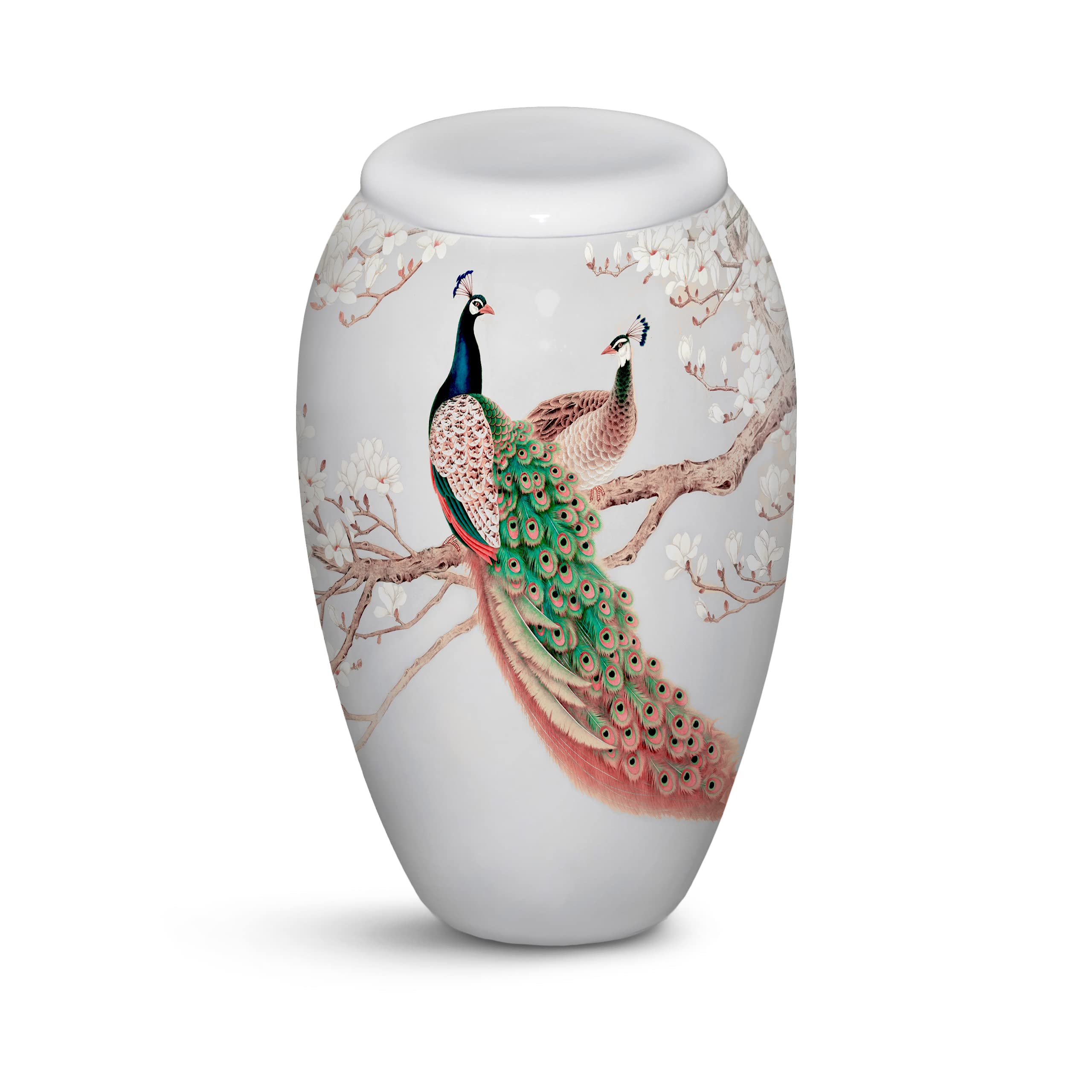 Peacock Bird Urns for Human Ashes Adult Large Memorial Urn Funeral Cremation Urns for Adult Ashes Burial Urns for Human Ashes for Both Female, Male Upto 200lbs of Ashes Capacity with Velvet Bag