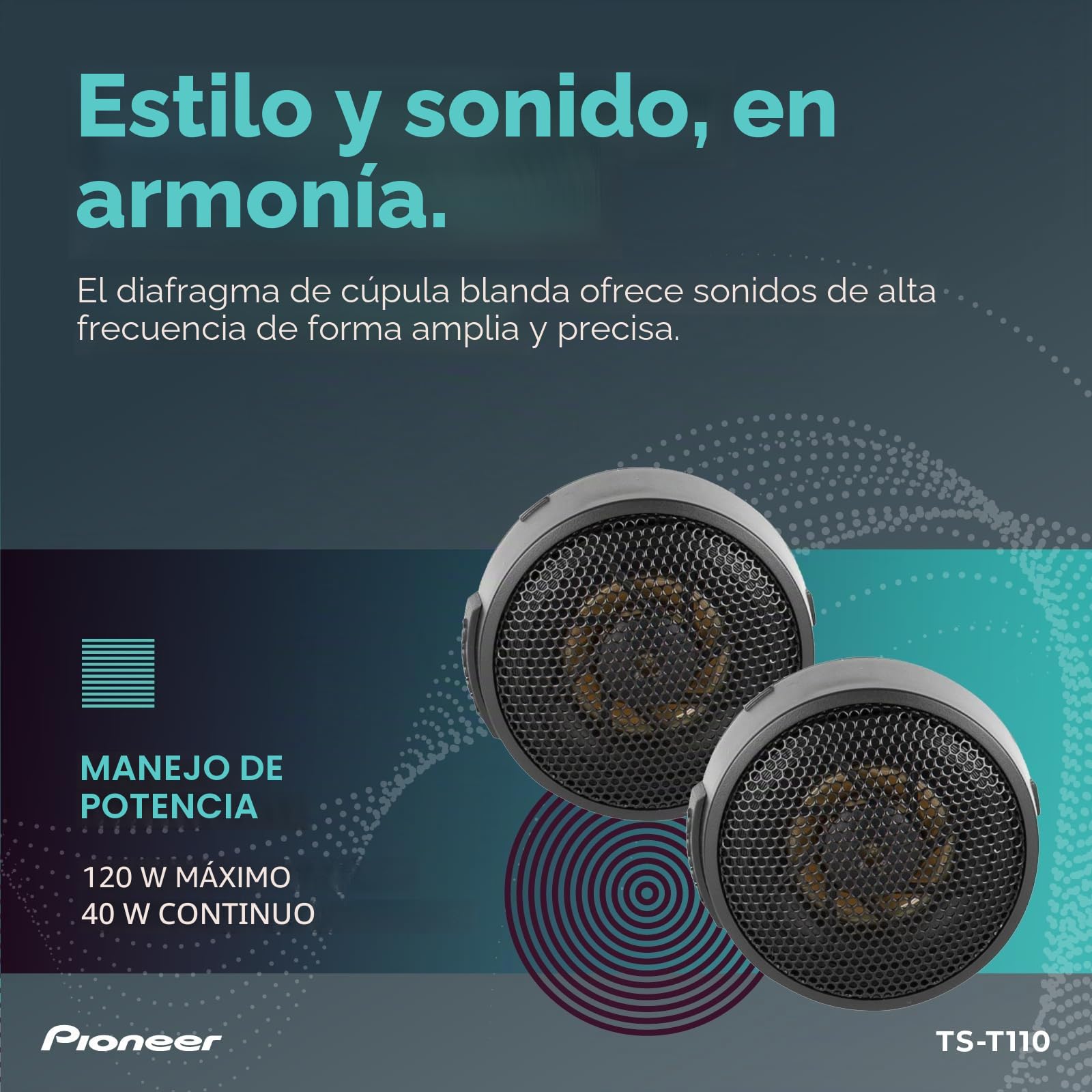 Pioneer 7/8 Hard Dome Tweeter