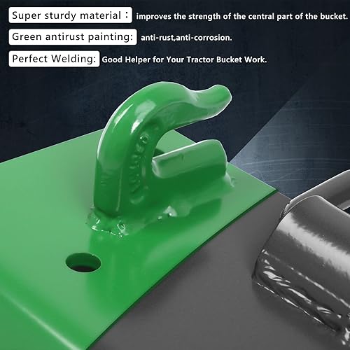 Miniatura 4 de osemar Ganchos compactos para cubo de tractor atornillados con receptor de 2 pulgadas para John Deere 1025r 2320 2025r 2032r 3032e