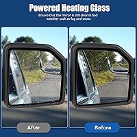 Vista 3 de Ensamble de espejo lateral del pasajero Dexepe Compatible con Ford F-150 2015-2018 Espejo lateral con vidrio ajustable eléctricamente y calefactado