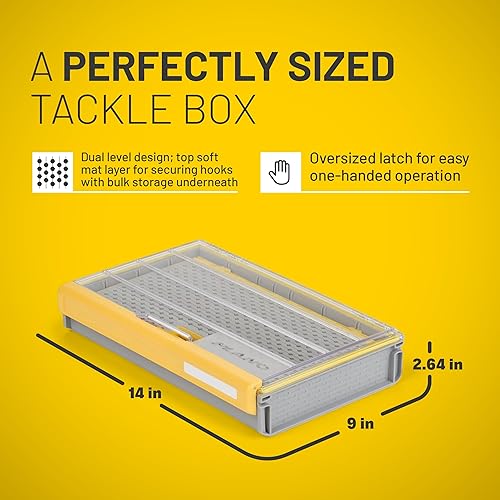 Miniatura 5 de Plano EDGE 3700 - Caja de utilidad con ganchos, transparenteamarillo, accesorios de almacenamiento de aparejos, contenedor impermeable y resistente