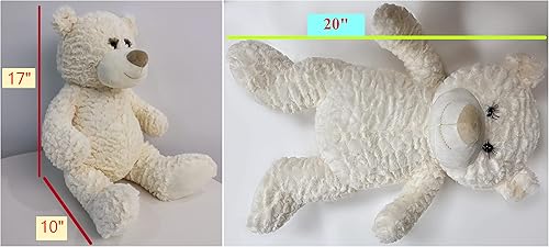 Miniatura 6 de Oso de peluche de 20 pulgadas con vestido y bordado dulce de 16 pulgadas (pieza central) B16831A-25 (menta)