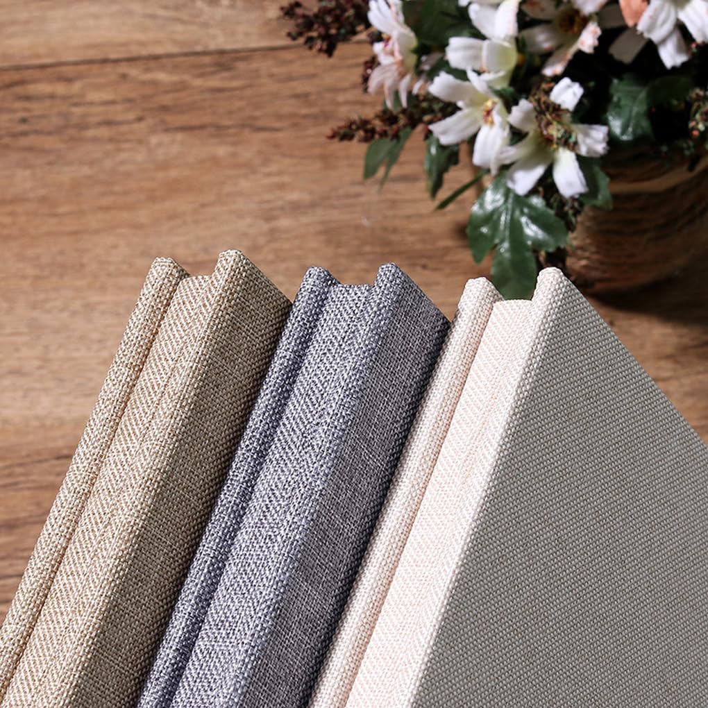 40 cm lniany album fotograficzny DIY zdjęcia ślubne książki 20 stron samoprzylepne zdjęcia scrapbooking książka pamięciowa kochanek szara/biała strona