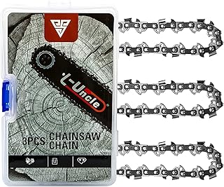 Loggers Art Gens Chainsaw Chain for 14-Inch Bar SG-S52, 3/8" LP Pitch - .050" Gauge - 52 Drive Links, Compatible with Craftsman/Sears, Echo, Homelite, McCulloch, Poulan, Worx, Chicago （3 Pack）