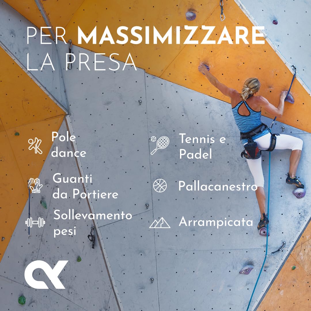 AXLETIC Spray Grip Pole Dance Mani Trasparente - 100ml - Spray Grip Padel per Massimizzare la Presa - Calistenica, Guanti Portiere, Palestra, Arrampicata, Crossfit - Alternativa a Magnesite in Polvere