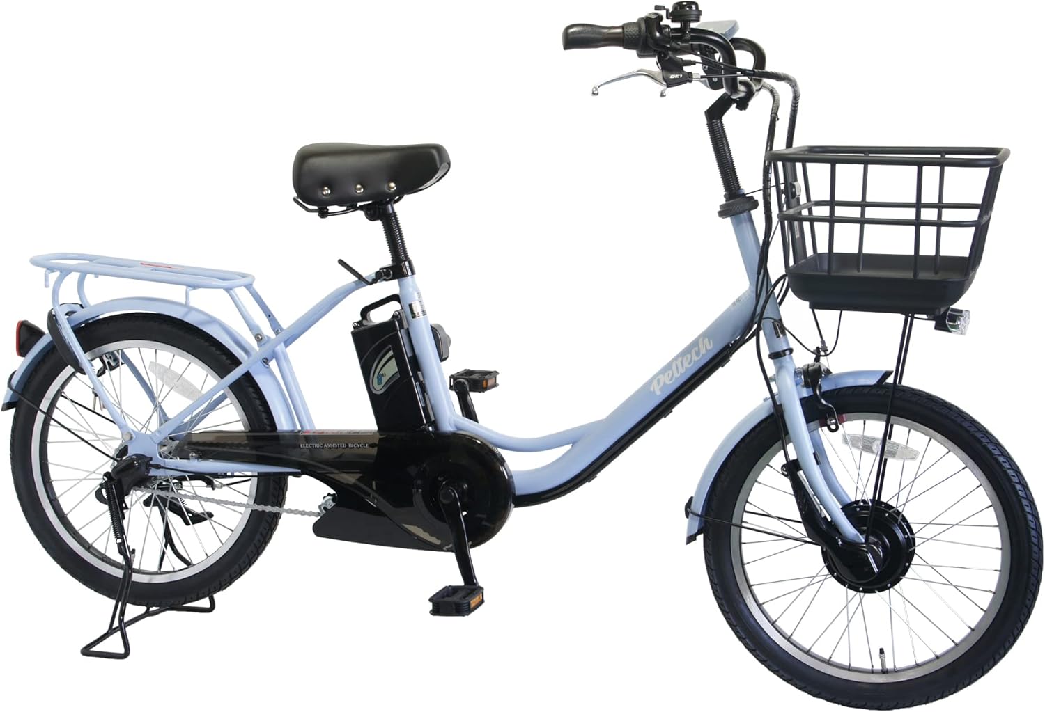 PELTECH(ペルテック) 電動アシスト自転車 20インチ 日本電産製 前輪駆動 シマノ内装3段変速 クラス27リアキャリア 低床フレーム TDN-207LP