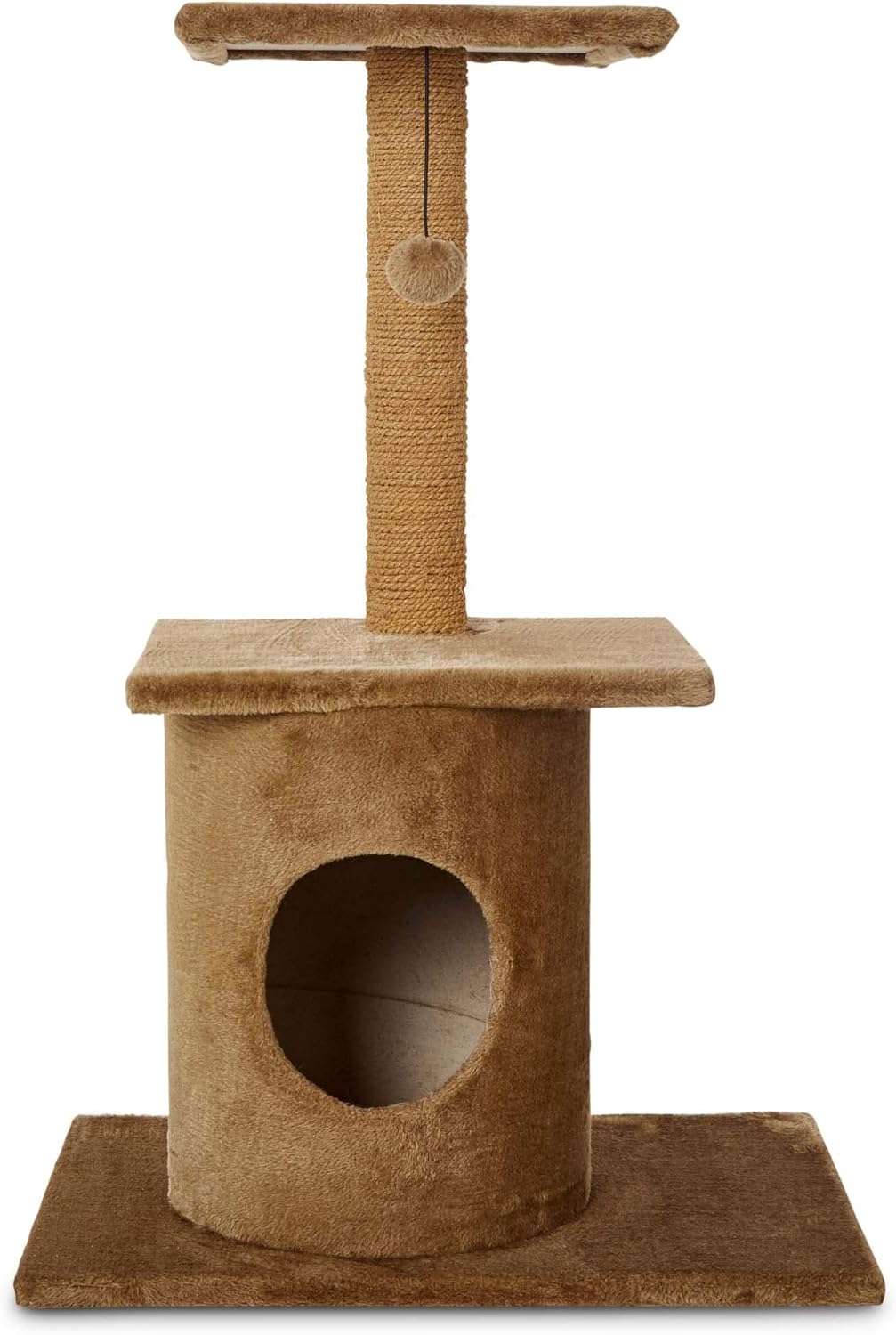 Petco Brand Animaze Brown Cat Tree Condo with Scratching