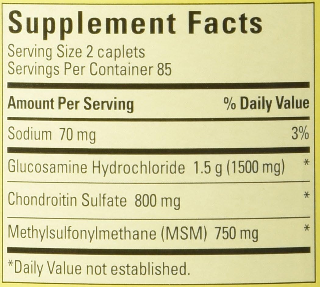 Nature Made TripleFlex, Glucosamine Chondroitin and MSM - 2 Bottles, 200 Caplets Each, 400 Caplets Total : Health & Household