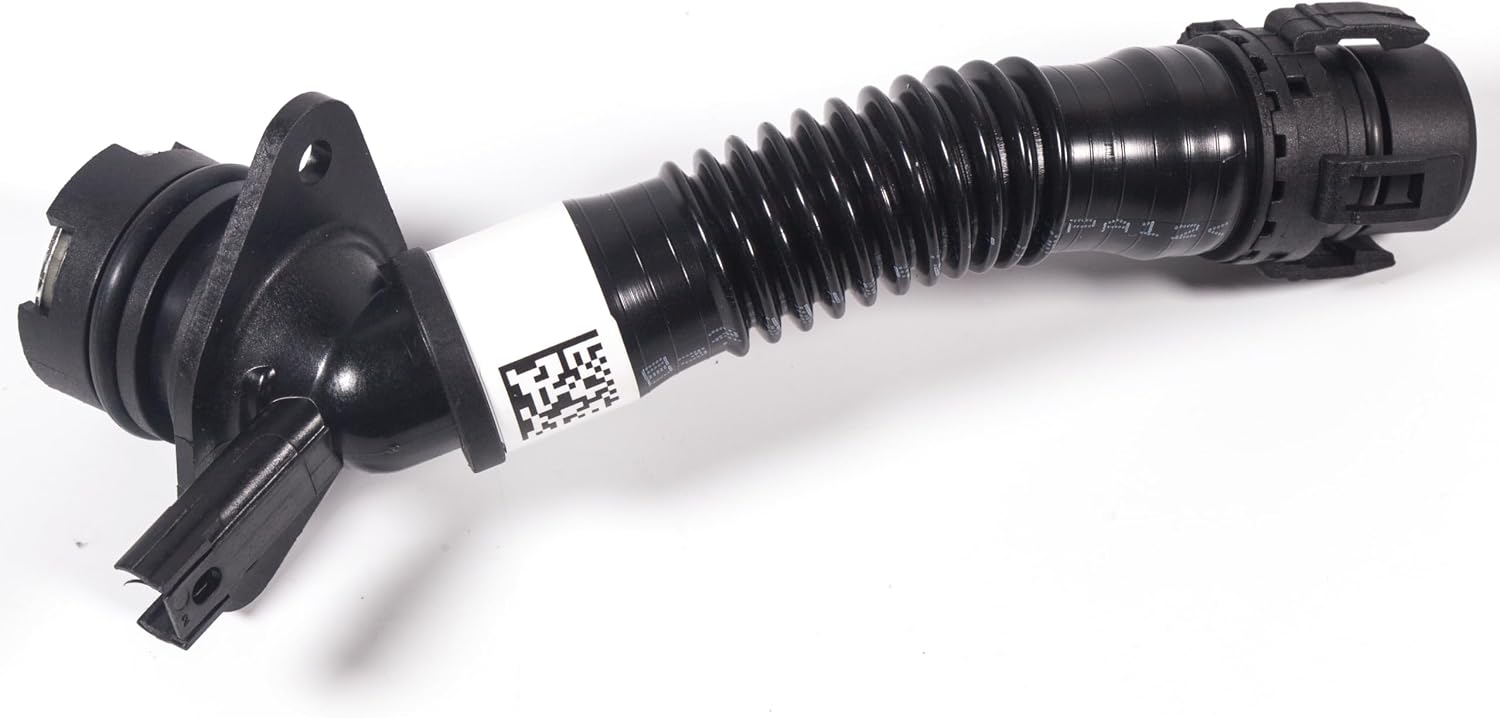 11127584128 for BMW 535i 3.0 Crankcase Vent Hose from Valve Cover 2011 2012 2013 2014 2015 2016 2017 N55 135i 335i 640i X1 X3 X4 X6 BMW X5 E70 4.0 Crankcase Vent Hose 11 12 13 14 15 16 17.
