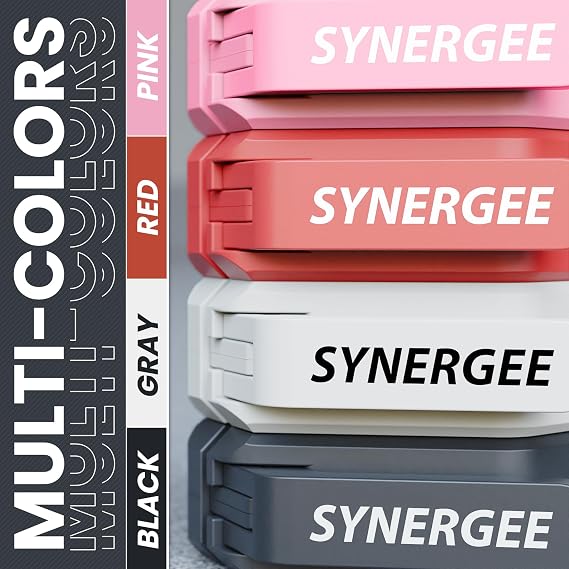 Synergee Magnetic Collars Red 2 Olympic Locking Clips