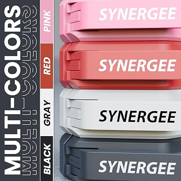 Synergee Magnetic Collars Red 2 Olympic Locking Clips