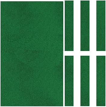 Pool Table Cloth Replacement,Billiard Felt with 6 Rail Strips, Pre-Cut for Bar & Club,Durable Nylon Blend,Wear-Resistant Non-Melting, Fits Standard Billiard & Snooker Tables 0.4mm Thickness