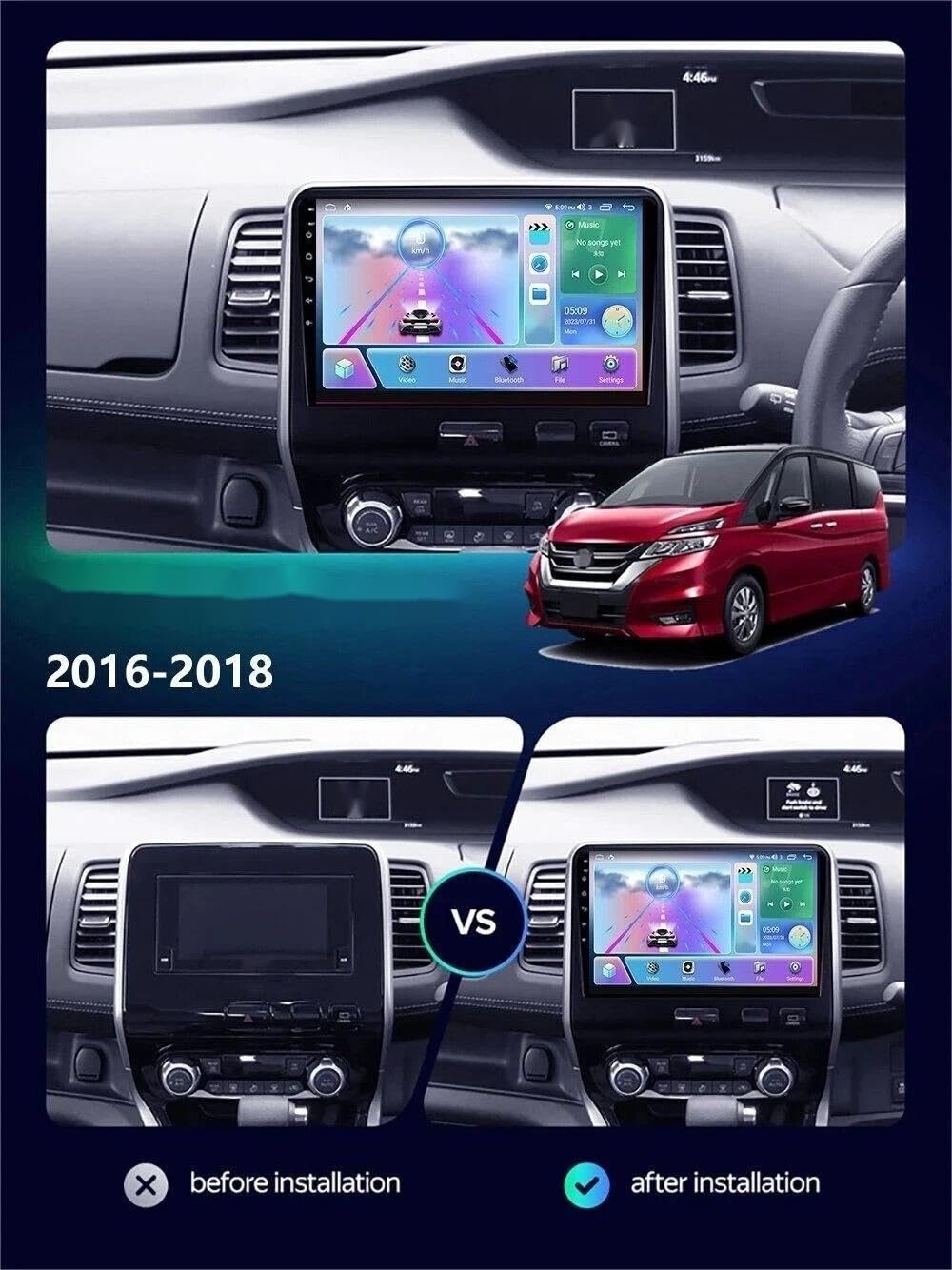 日産 セレナ C27 アンドロイドナビ Android CarPlay カーナビ Amazon.co.jp: ワイヤレス carPlay アンドロイド自動表示 用の日産用の