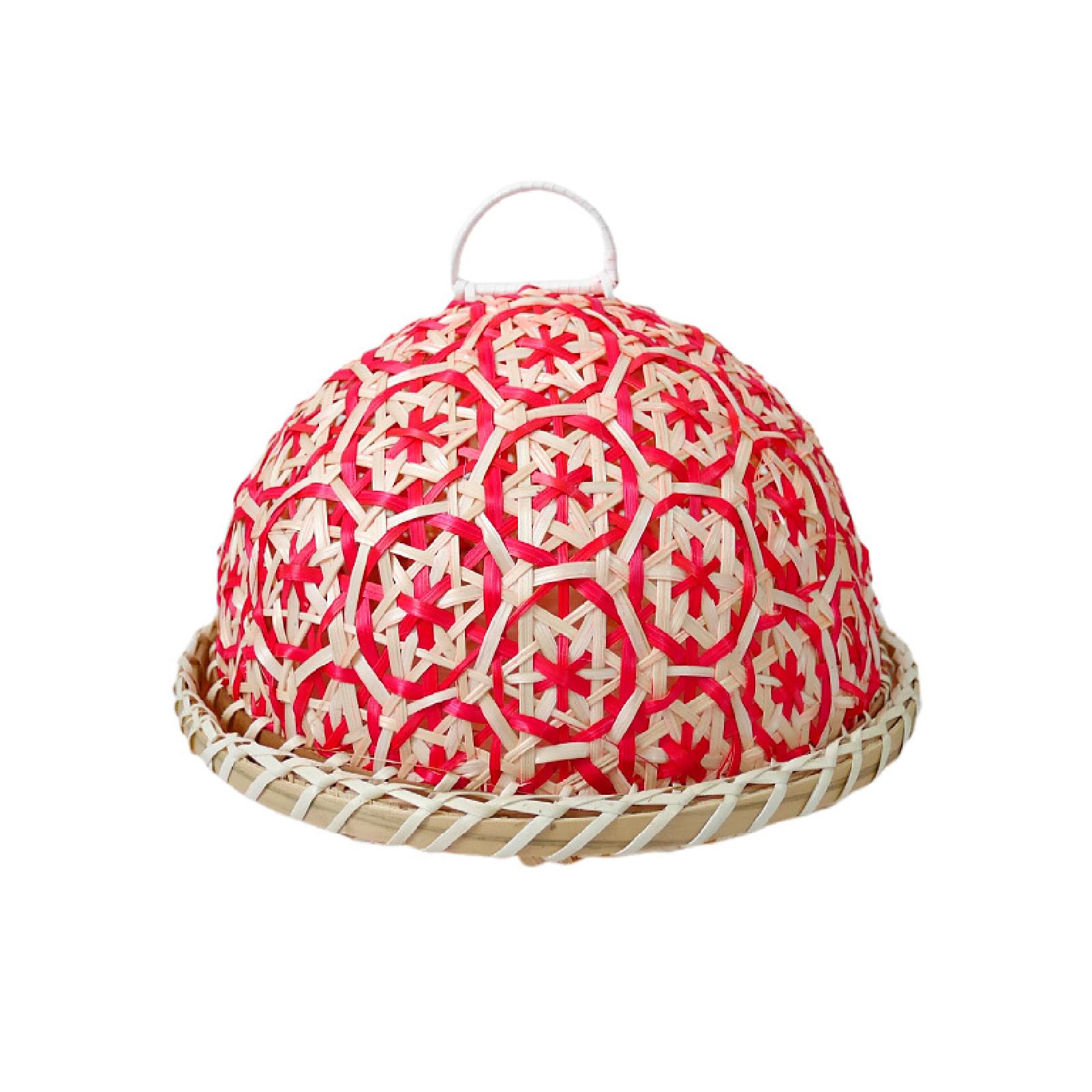 DTSXFTLY Handwoven Bamboo Bread Basket with Lid for Fruit Table Serving