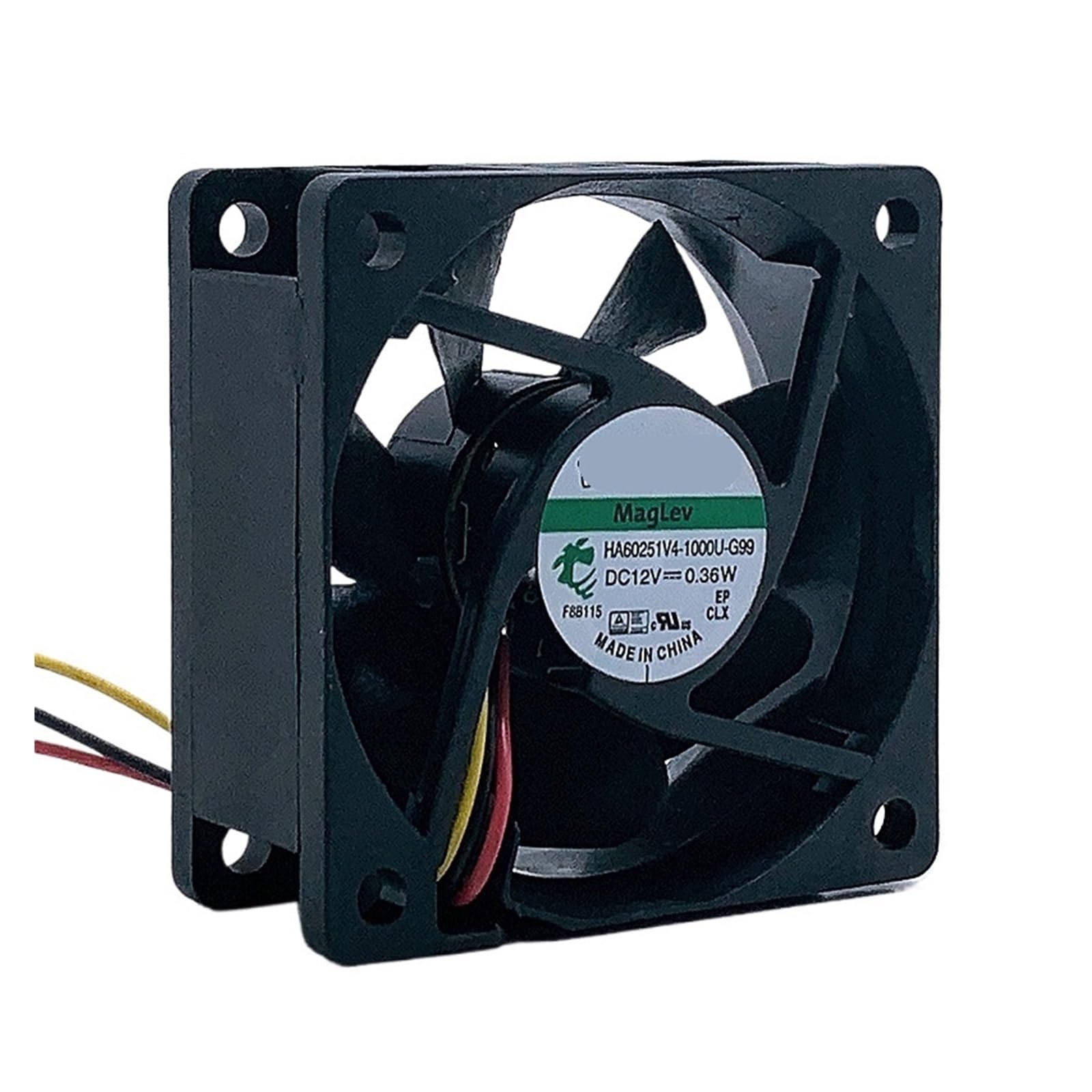 TYHUJKKL 2pcs HA60251V4-1000U-G99 60mm 6025 60X60X25mm 12V 0.36W Cooling Fan