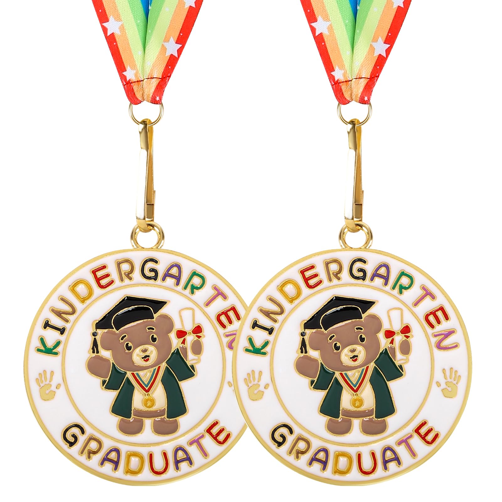 Kindergarten Graduation Medal for Kids Preschool Pre-k Graduation Award Medals with Neck Ribbon for School Student Graduation Party Gifts Favors(Metal