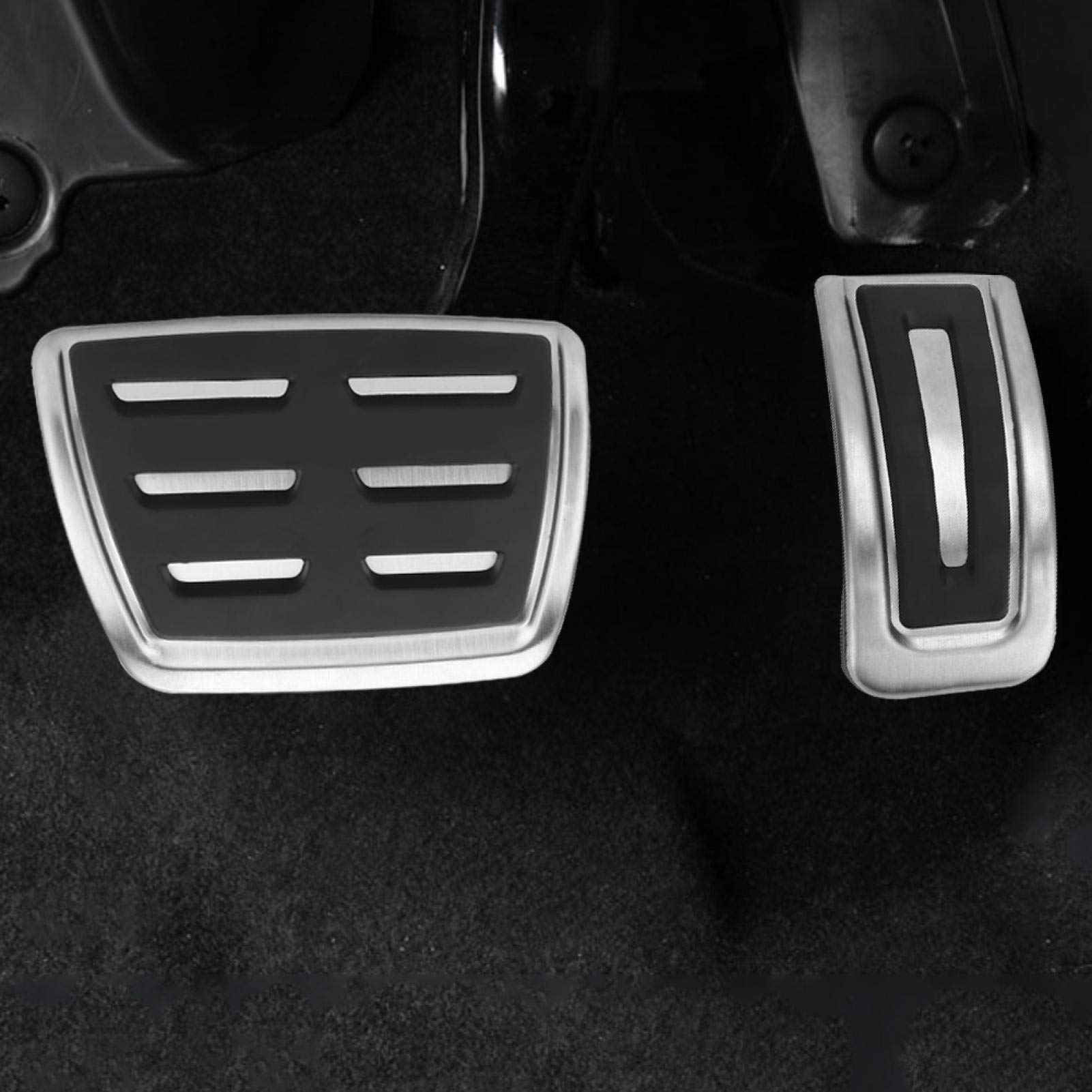 Dioche Lot de 2 couvre-pédales automatiques en acier inoxydable pour A1