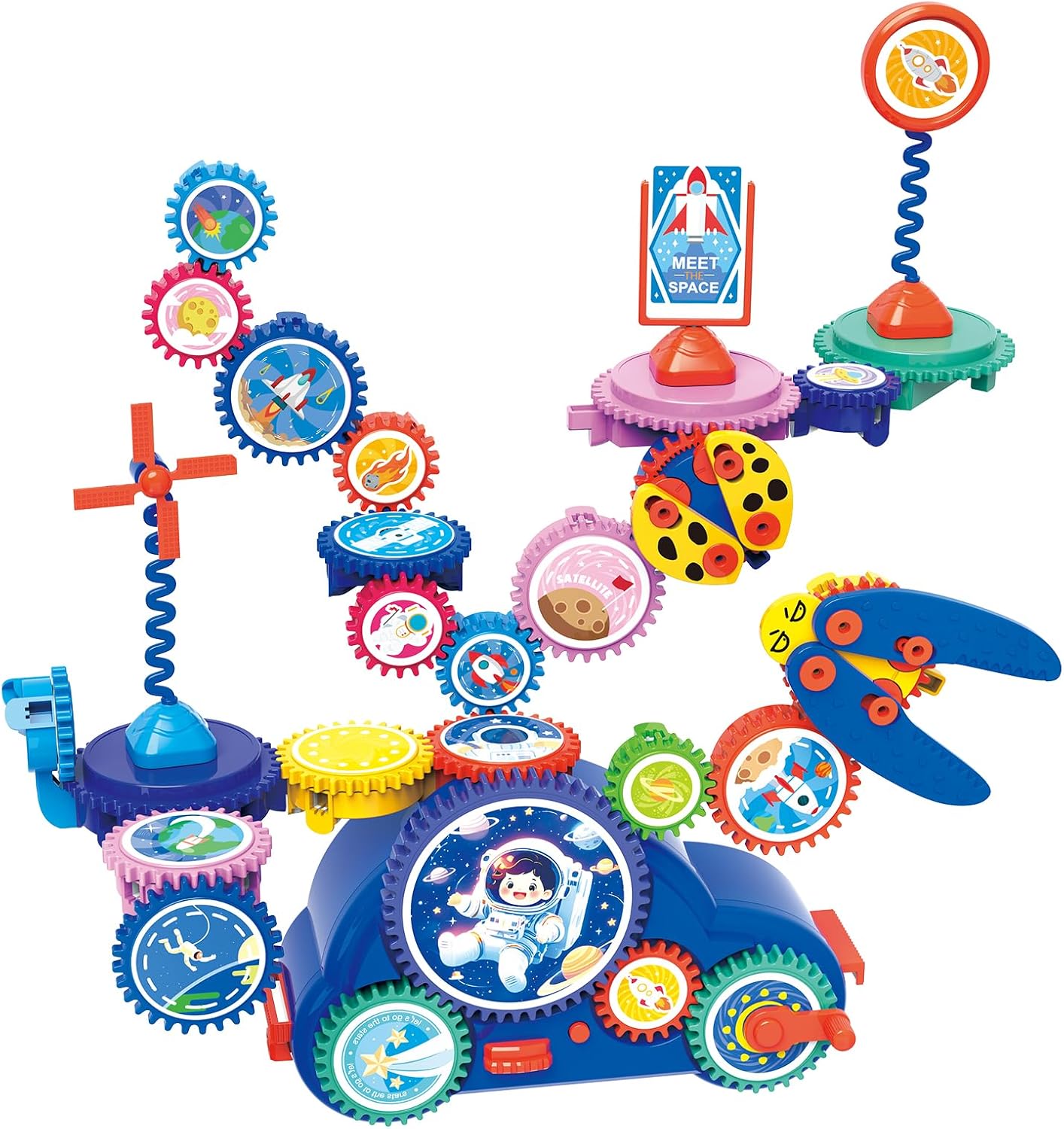 STEM Learning Gears Toys for Boys Girls Age 3+ Years old, Toddler Engineers Building Toy Set for 3-5, 30Pcs Educational Construction Toy Set for Kids, Birthday Gift for Kid Toys, Kindergarten Science STEM Learning Gears Toys for Boys Girls Age 3+ Years old, Toddler Engineers Building Toy Set for 3-5, 30Pcs Educational Construction Toy Set for Kids, Birthday Gift for Kid Toys, Kindergarten Science