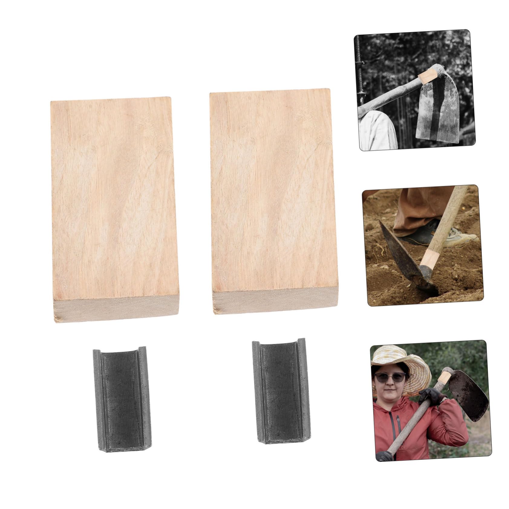 Milisten 8 Ensembles Outils de Jardinage Fer Remplacement pour Accessoires de Jardin avec Cales et Fer et Durables