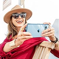 Vista 6 de LeYi Funda para Google Pixel 7A con protector de pantalla de vidrio templado 2 piezas + protección completa de lente de cámara, chapado en corazón