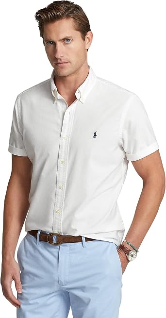 POLO RALPH LAUREN Mens Gd Oxford Short Sleeve Sport Shirt