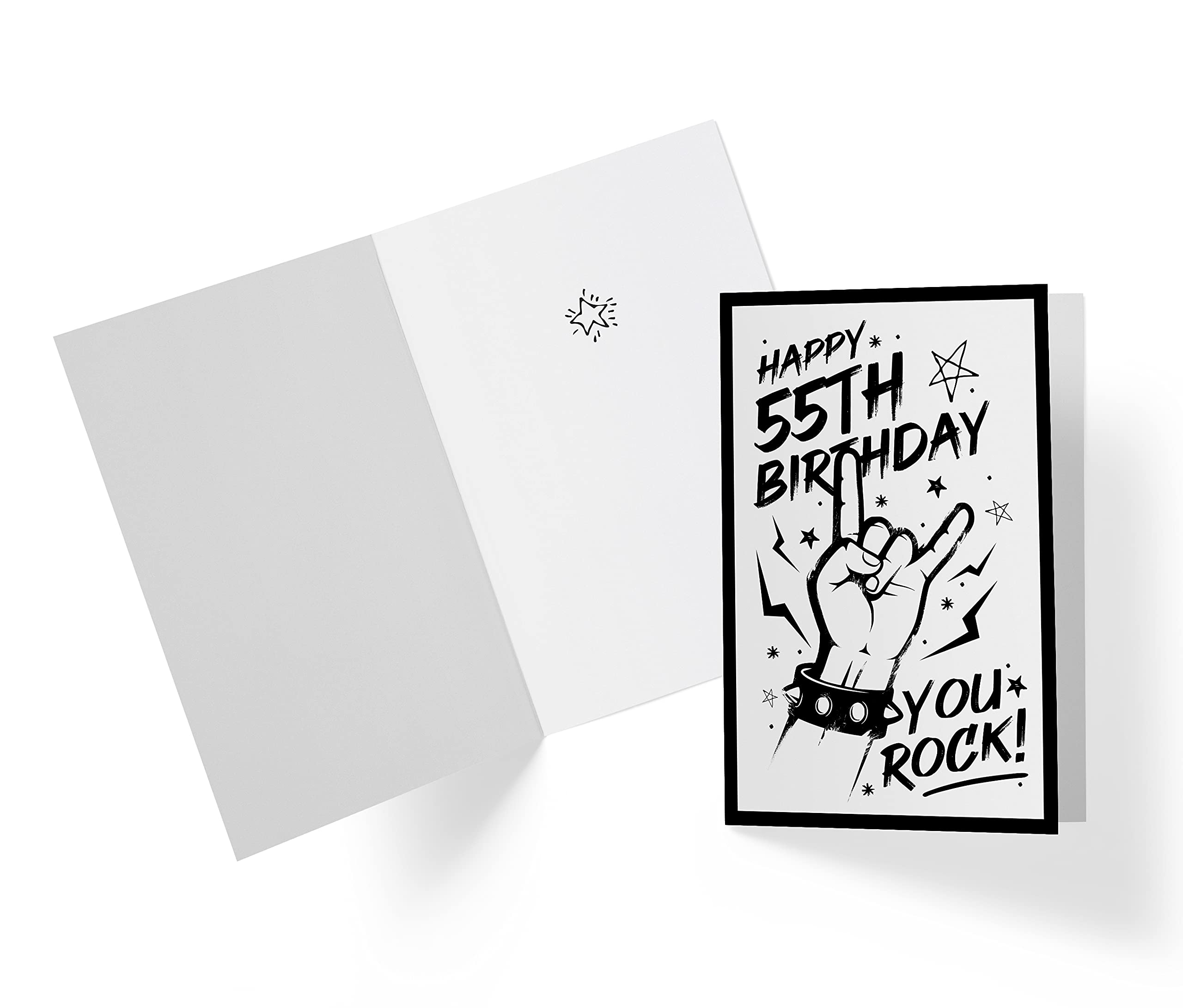 Amazon.com : 55th Birthday Card for Him Her - 55th Anniversary Card for Dad  Mom - 55 Years Old Birthday Card for Brother Sister Friend - Happy 55th Birthday  Card for Men