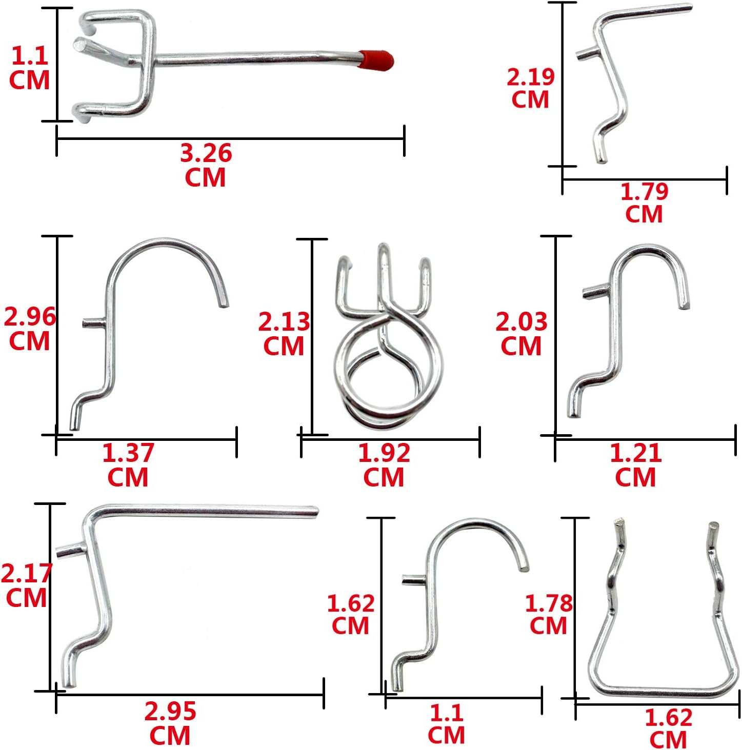 Best Quality 🔥 CA51723 51 Piece Peg Board Hook Kit with 25 Peg Locks Pegboard Hooks Assortment Peg Board Hook Set Pegboard Accessories (New Sets) 🛒 Crazy Deals CA51723 51 Piece Peg Board Hook Kit with 25 Peg Locks Pegboard Hooks Assortment Peg Board Hook Set Pegboard Accessories (New Sets)