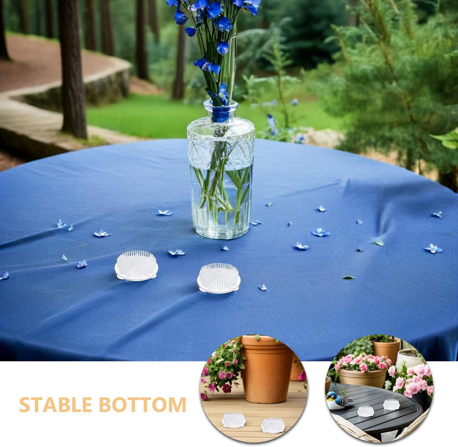Plastic Flower Frog 10pcs with Suction Cup Base for Arrangements