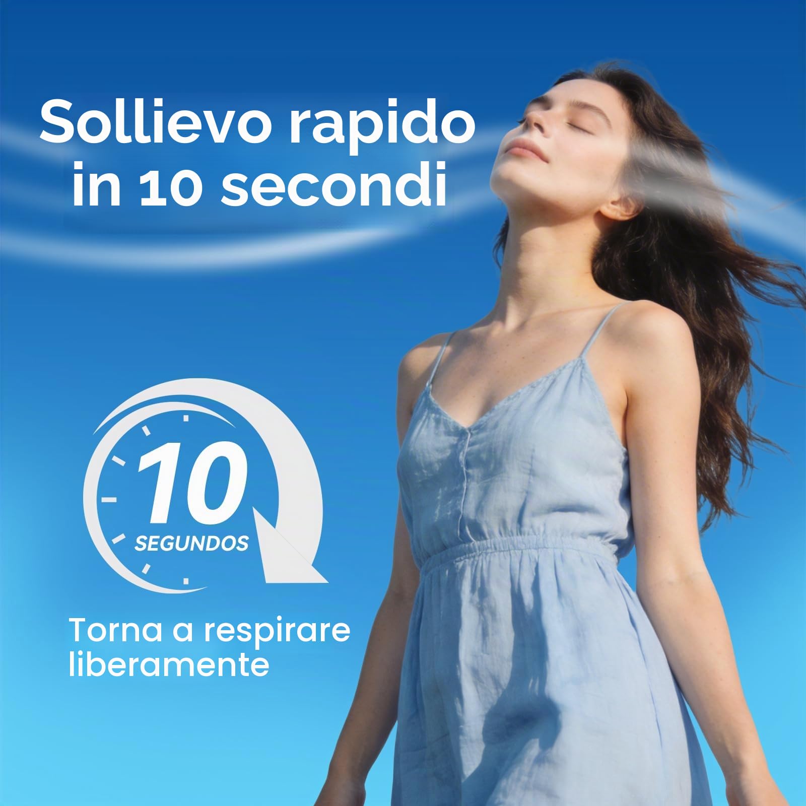 Sistema di irrigazione nasale Nascool, doccia nasale per adulti, macchina elettrica per l'irrigazione del seno Neti Pot per la cura del naso con 50 sali nasali, blu
