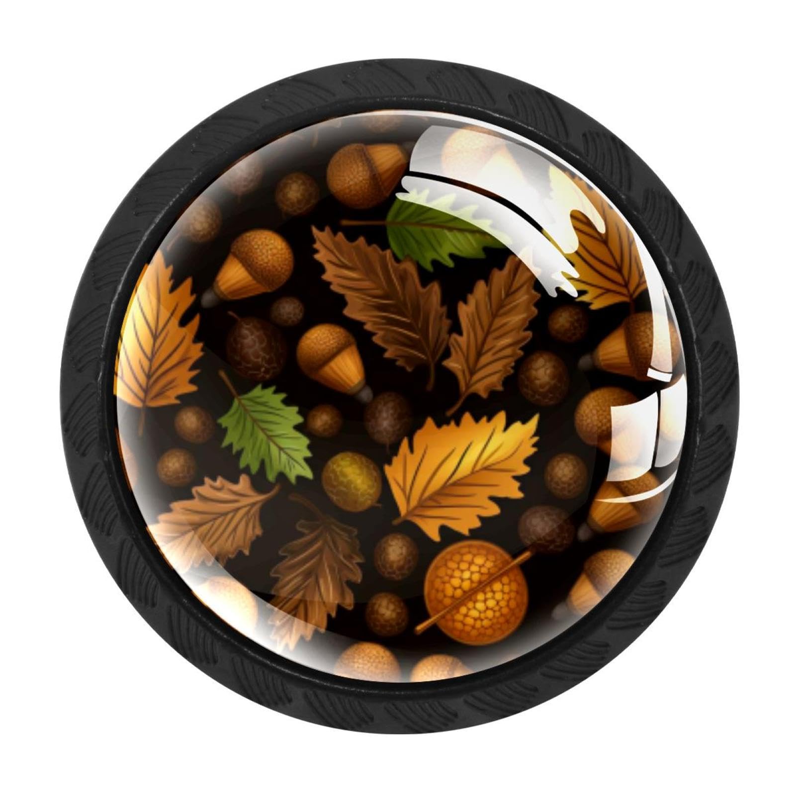 CHENZZZZ Thanksgiving Acorn Cabinet Knobs 4 Pieces Drawer Kitchen Cabinets Dresser Cupboard Wardrobe Unique Pulls Handles