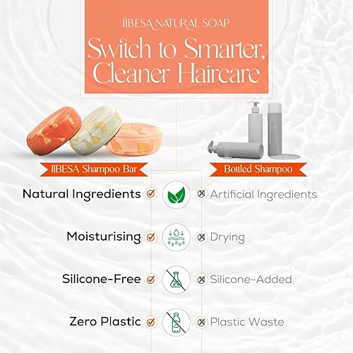 Miniatura 6 de IIBESA Barra de champú de agua de arroz  Crecimiento del cabello y voluminiza hidratación profunda  Ingredientes orgánicos fabricados en Japón