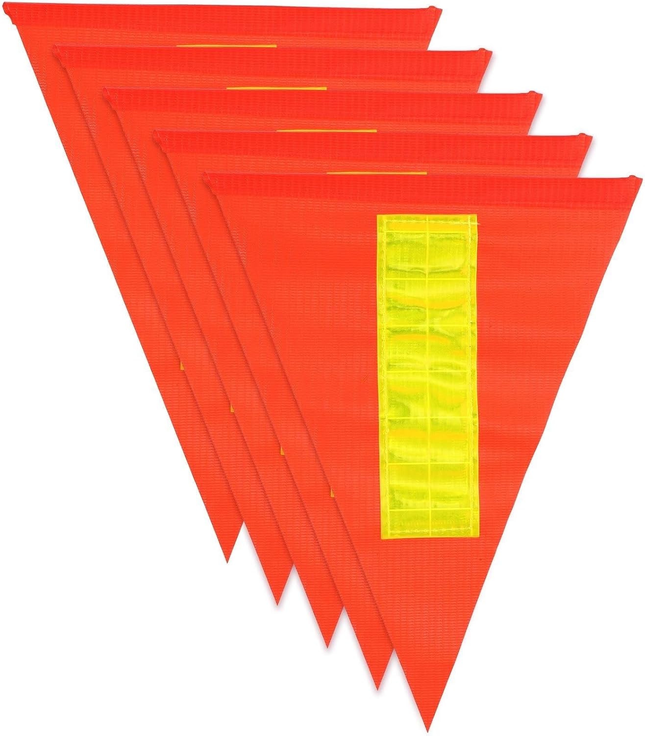 Bike Flag 18/50 Pcs Reflective Warning Flags Safety Cycling Flag For Elderly Portable Bike Bright Color Waterproof(18pcs)