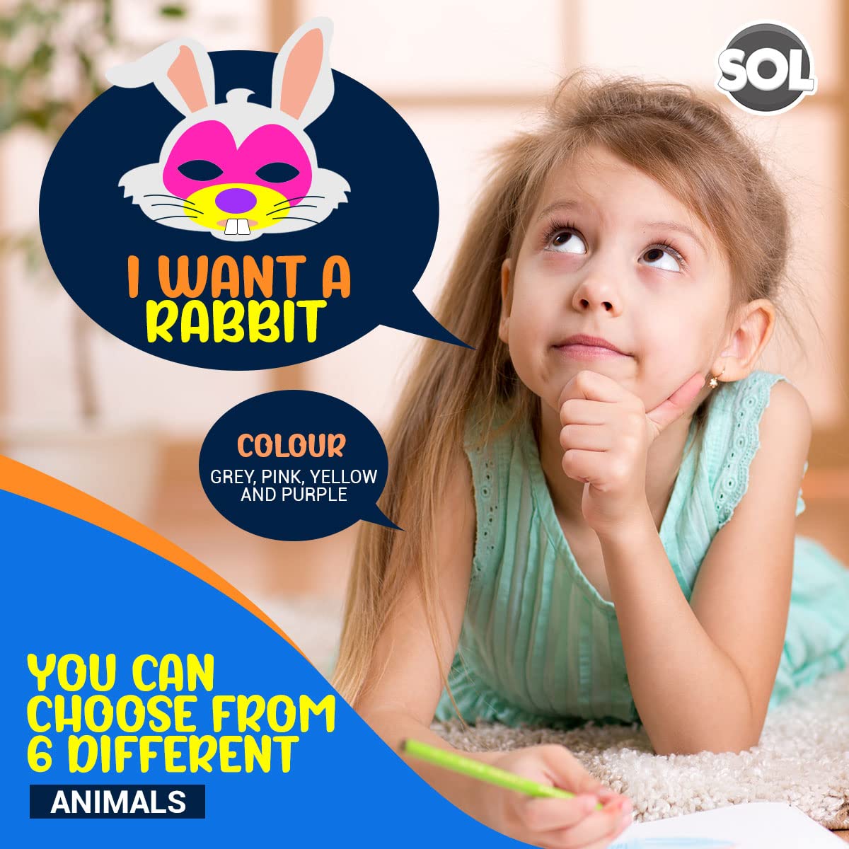 Buy Animal Masks for Kids to Decorate 12pk Cardboard Animal Mask in 6