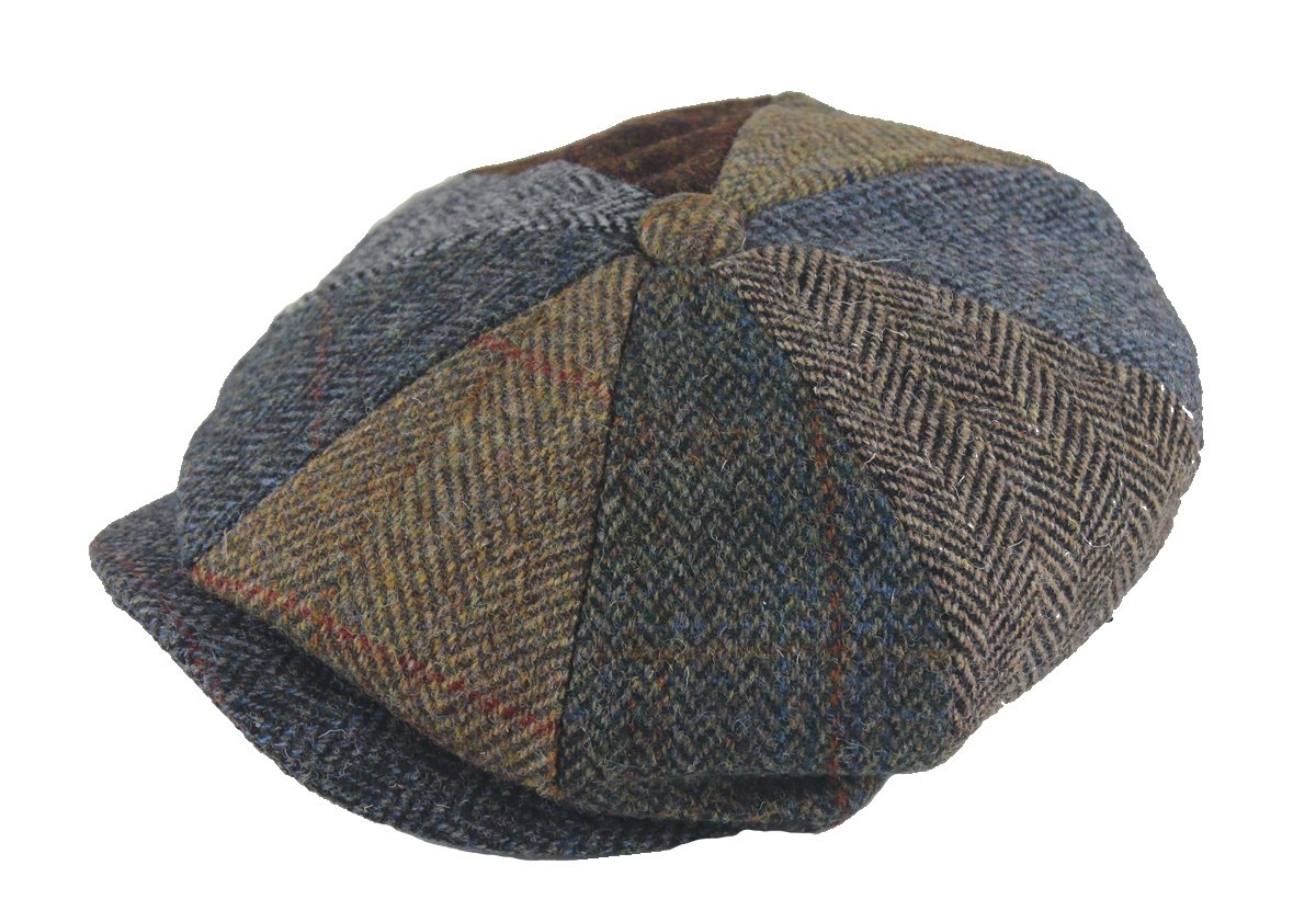 Failsworth Millinery Lewis Multi Tweed Cap, Size: Small