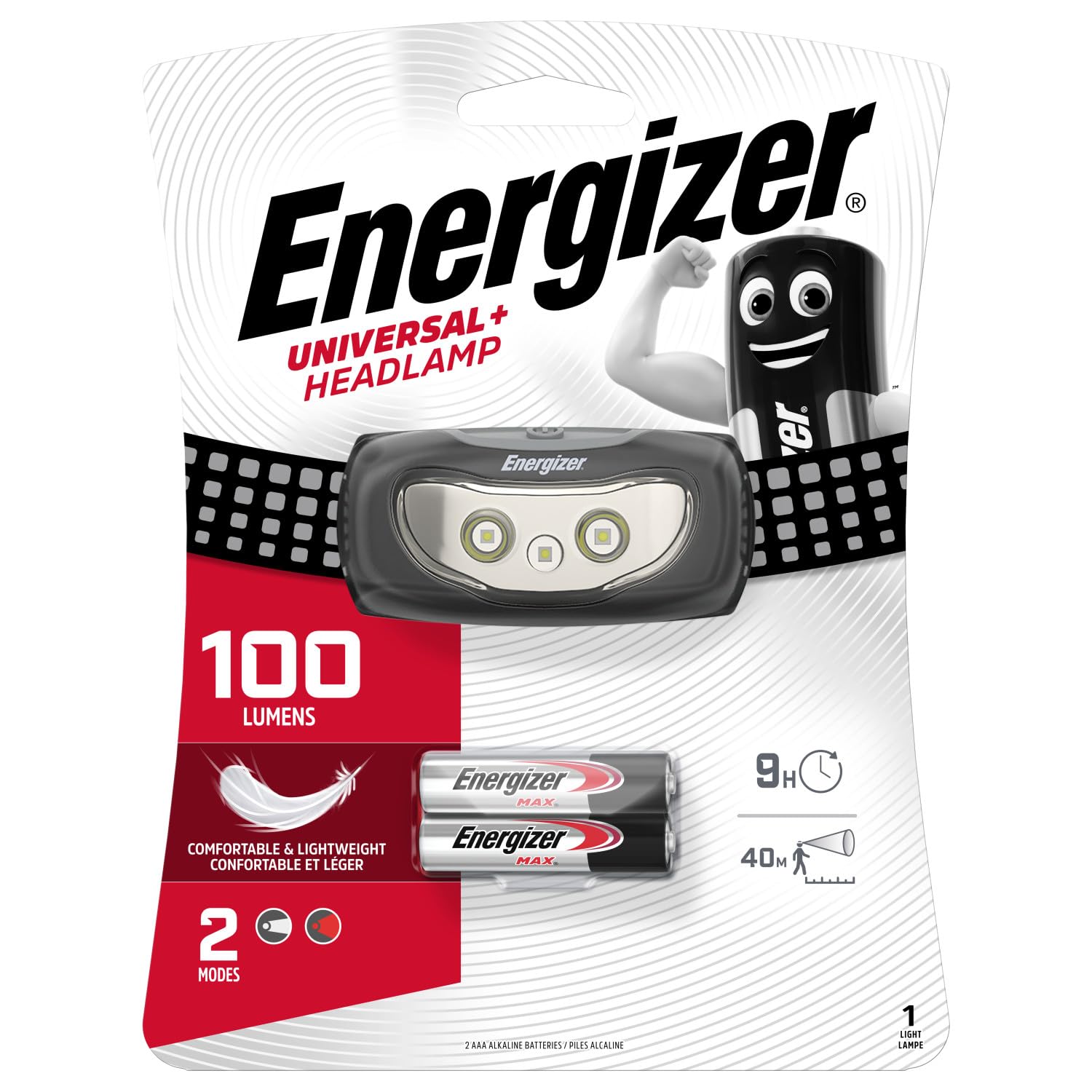 Energizer LED Headlight Universal Plus Headlamp 100 Lumen`