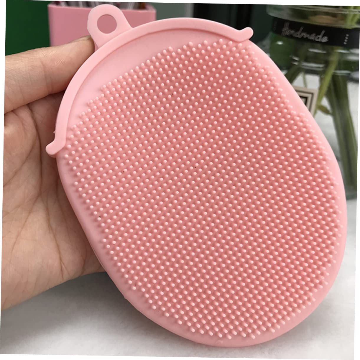 minkissy 15 cepillos de baño de silicona para la cara, cepillo de para exfoliadores corporales, cepillo de corporal, guante de cepillado
