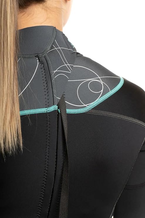 BARE 5MM Women's Elate Full Wetsuit | Comfortable high Stretch Neoprene Material | Long Sleeve | Great for All Watersports, Scuba Diving and Snorkeling