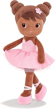 Lazada African American Baby Dolls Gifts Soft Plush Girl Toys Brown Skin 16"
